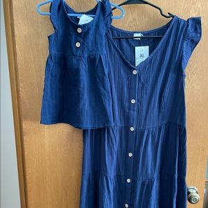 Mommy and baby girl matching dresses